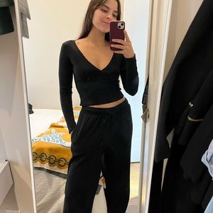 Black long sleeve sweater